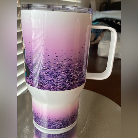 NWT Custom Tumbler Caroline Image With Skyler Printed On Bottom W/Handle Straw - Picture 4 of 16